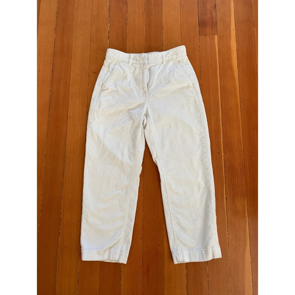 Everlane white corduroy pants, size 6
